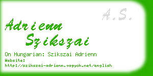 adrienn szikszai business card